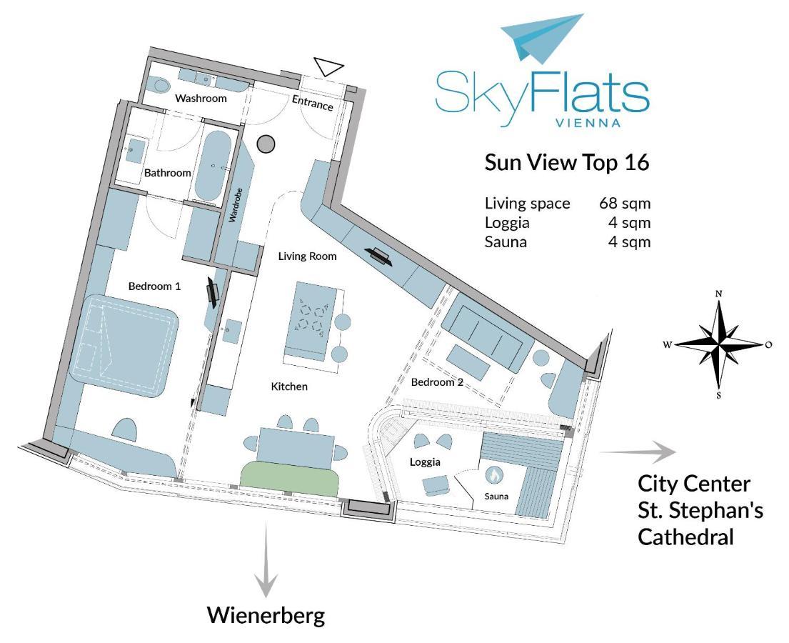 Skyflats Vienna - Rooftop Apartments ภายนอก รูปภาพ
